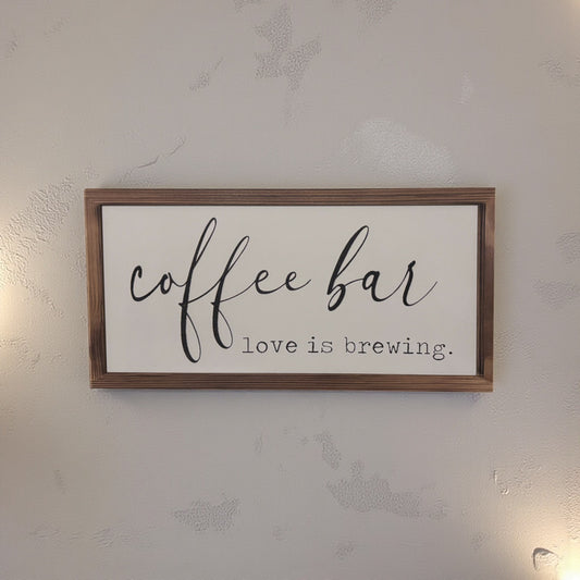 Coffee Bar Wodden Frame