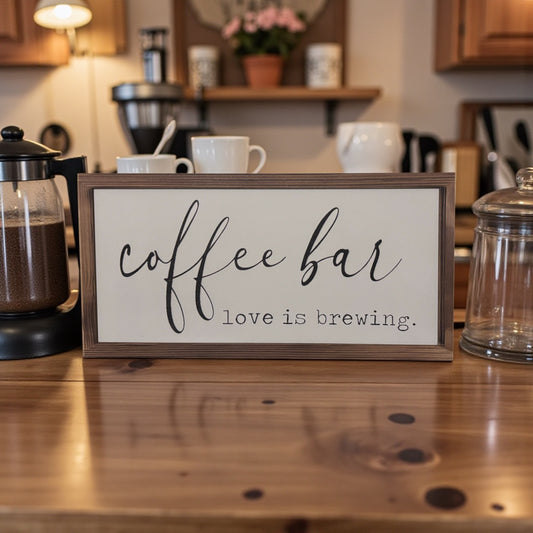 Coffee Bar Wodden Frame