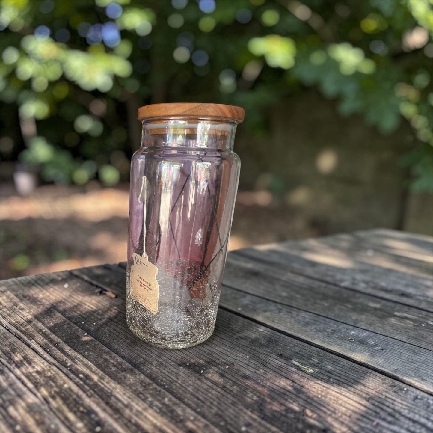 Glass Jar Wooden lids