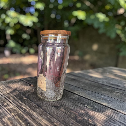 Glass Jar Wooden lids