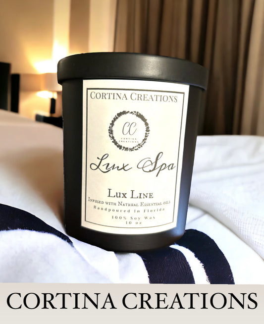 10oz Soy Candle Hotel Luxury Line - Lux Linen