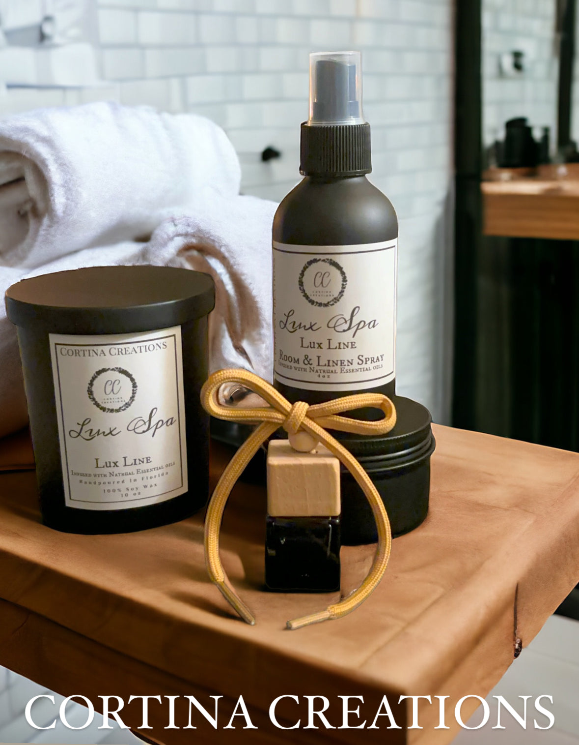 10oz Soy Candle Hotel Luxury Line - Lux Linen